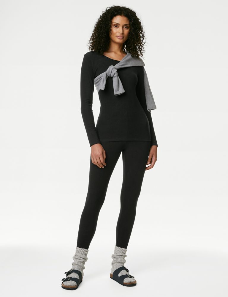 M&S Womens Heatgen Plus Fleece Thermal Leggings 12 Black - Compare Prices &  Where To Buy 