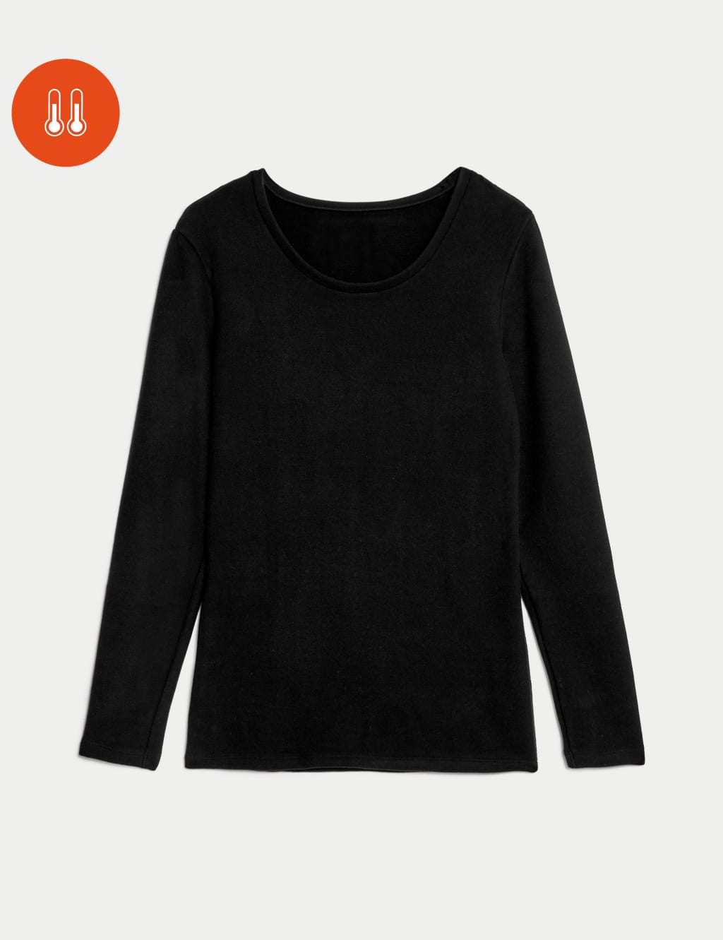 Women's black thermal long sleeve top new arrivals