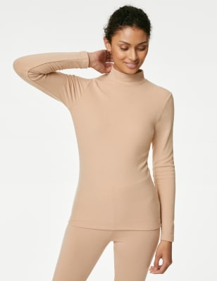 Thermal polo hot sale neck womens