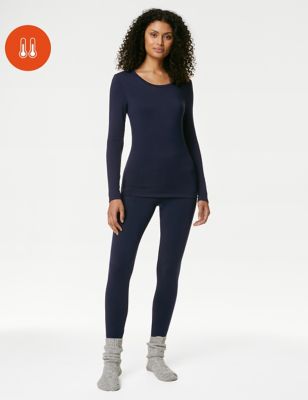 Marks & Spencer Women's Heatgen Plus Fleece Thermal Underwear Leggings,  Black, 18 : : Clothing, Shoes & Accessories