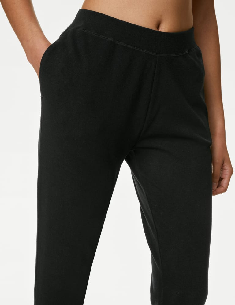 Buy Pour Moi Black Energy Yoga Foldover Waist Cuffed Joggers from