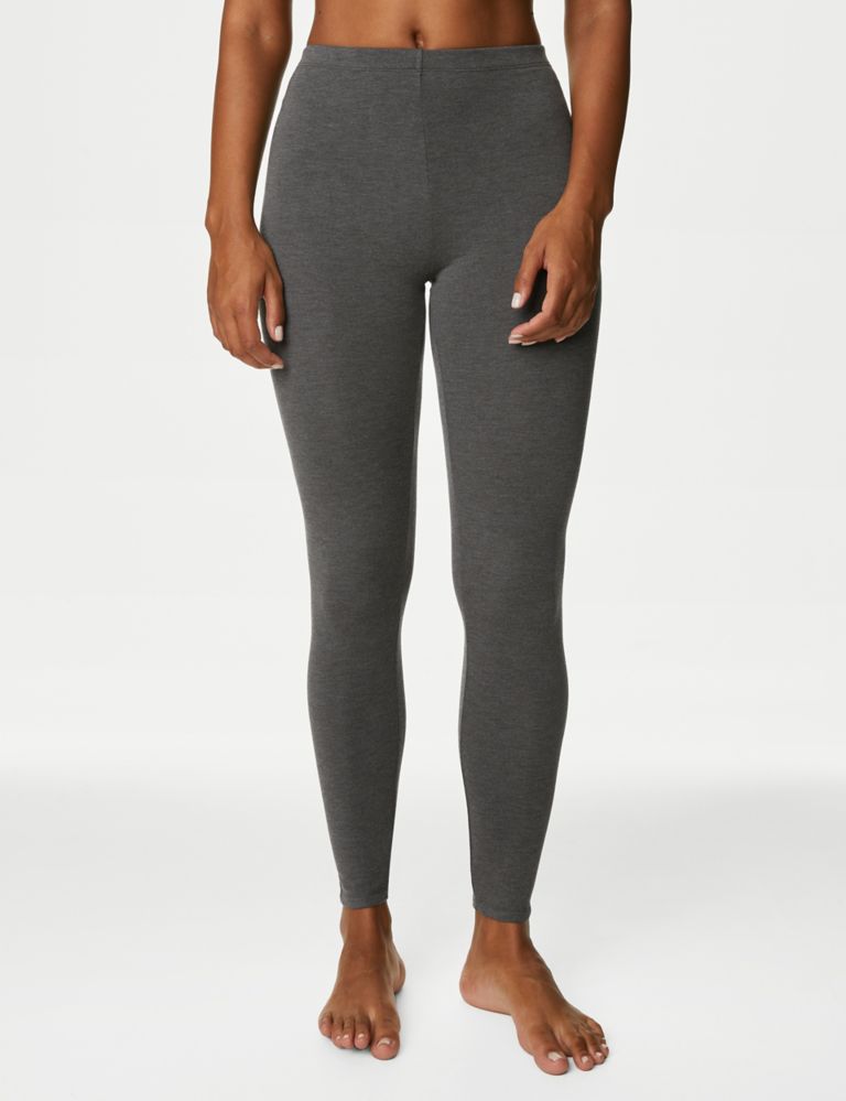 Marks and Spencer Women's Heat Gen Legging, Mid Grey Marl, 8 at   Women's Clothing store