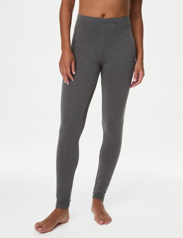 Marks and Spencer Women's Heat Gen Legging, Mid Grey Marl, 8 at   Women's Clothing store