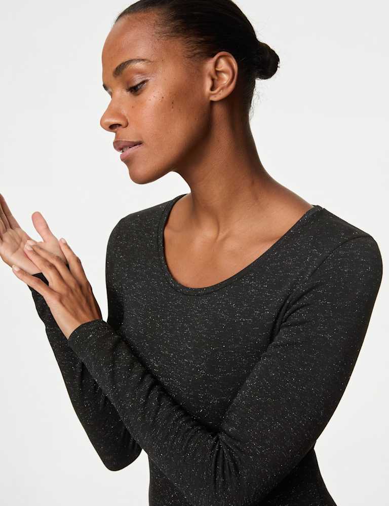 Marks and Spencer Women's 2 Pack Heat Gen Long Sleeve Top, Black, 6 at   Women's Clothing store