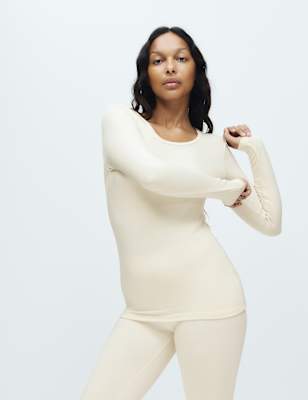 Heatgen™ Medium Thermal Long Sleeve Sparkle Top, M&S Collection