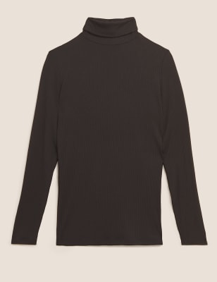 ribbed roll neck