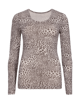 Heatgen™ Thermal Animal Print Long Sleeve Top | M&S Collection | M&S