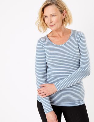 Heatgen™ Thermal Long Sleeve Striped Top, M&S Collection