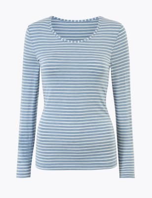 Heatgen™ Thermal Long Sleeve Striped Top, M&S Collection