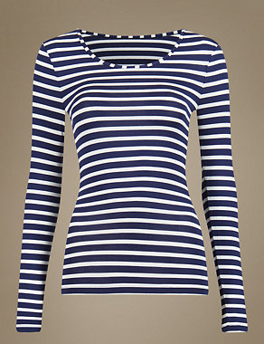 Heatgen™ Thermal Long Sleeve Striped Top Image 2 of 3