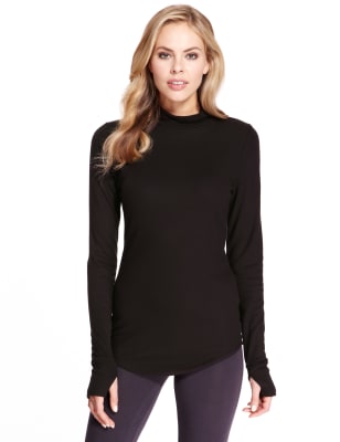 polo neck thermal top