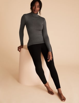 polo neck thermal top