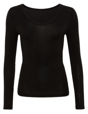 Heatgen™ Thermal V-Neck Long Sleeve Top | M&S Collection | M&S