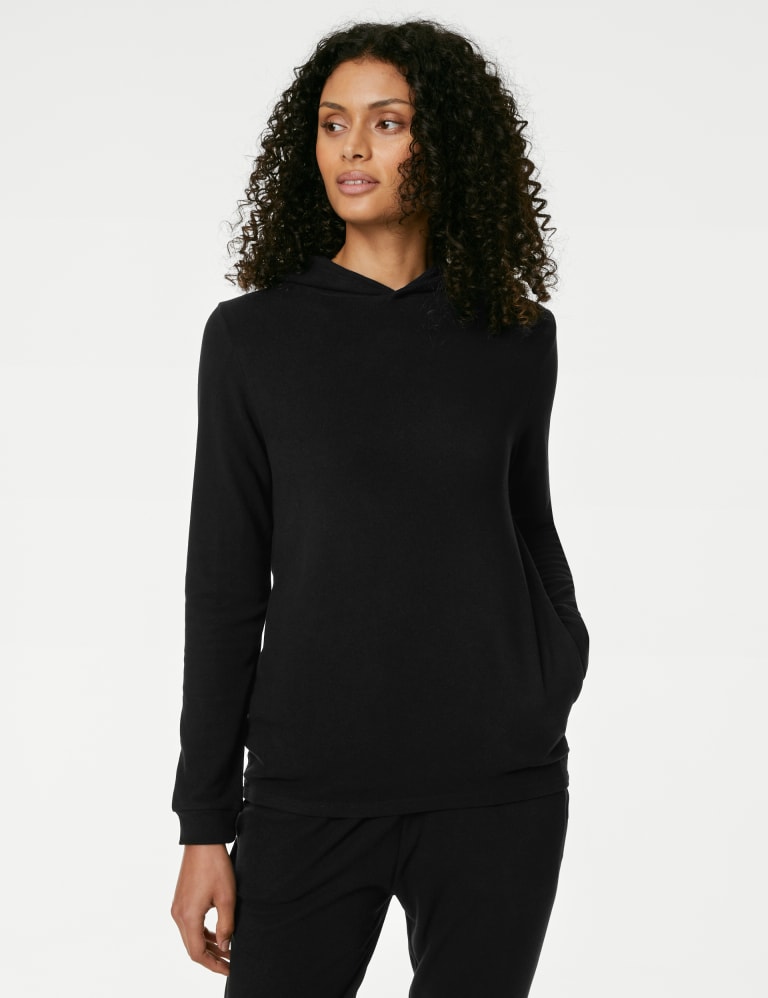 Old mill thermal hooded sweatshirt hotsell