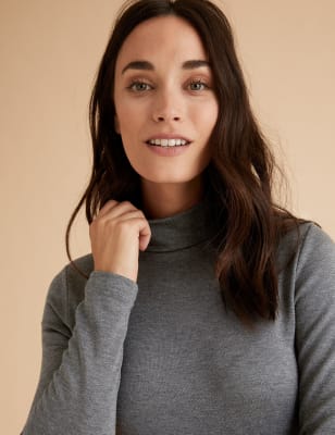 m&s thermal polo neck