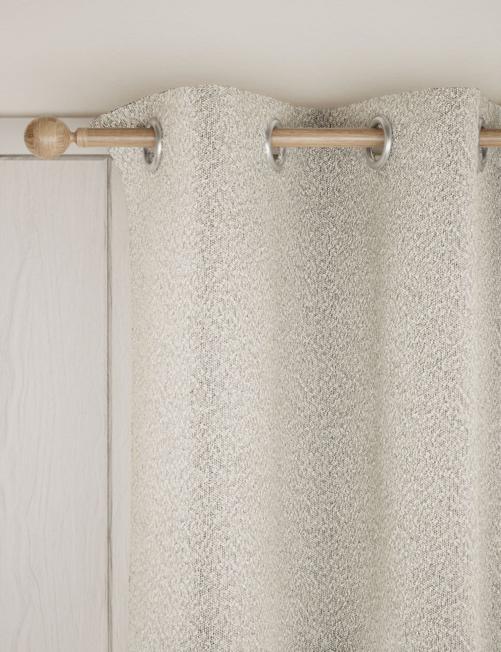 Heavyweight Boucle Eyelet Curtains 2 of 6