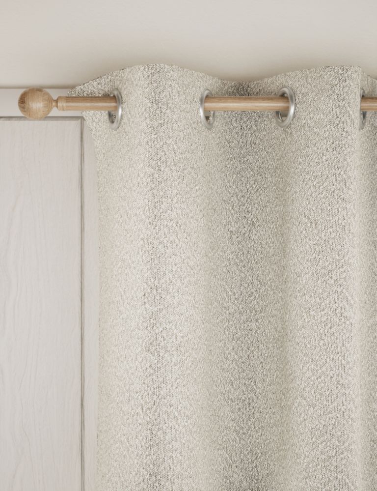 Heavyweight Boucle Eyelet Curtains 1 of 6