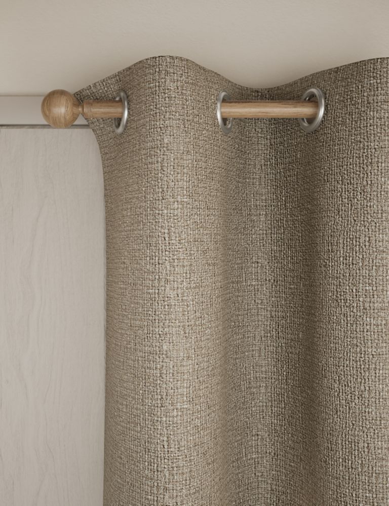 Heavyweight Woven Eyelet Blackout Curtains 1 of 5