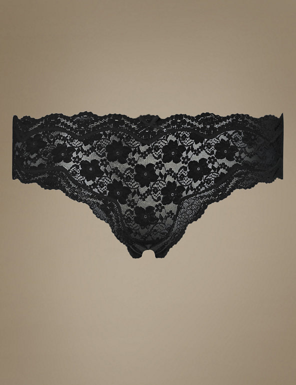 Helanka All Over Lace Brazilian Knickers Image 1 of 2