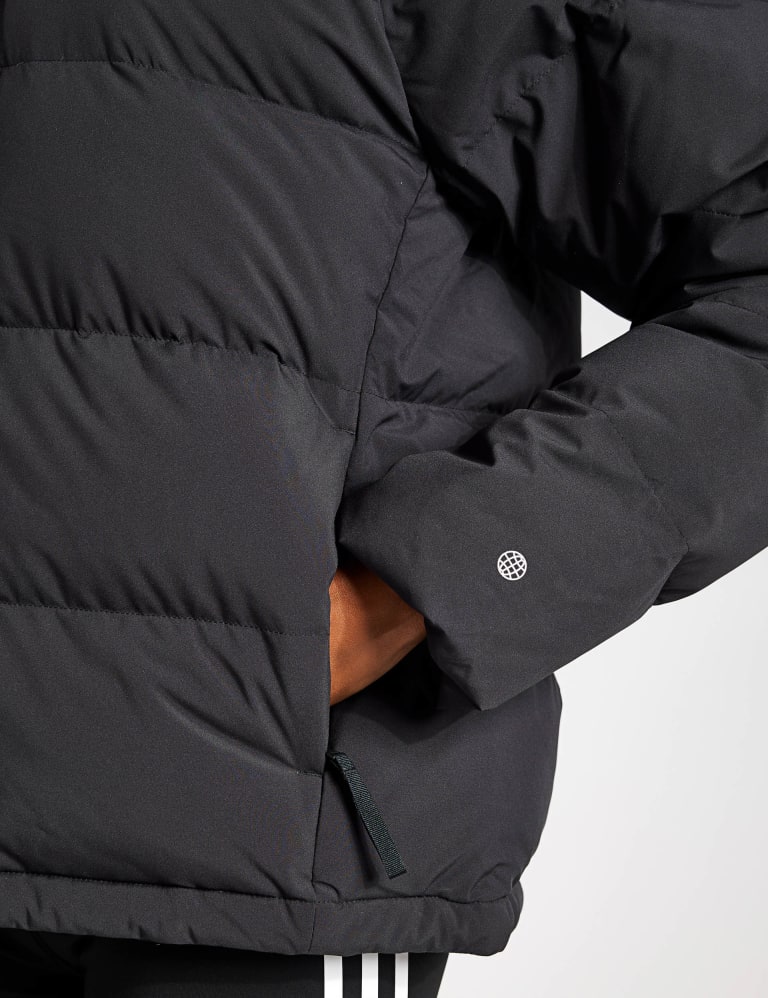 Adidas cropped puffer jacket black top