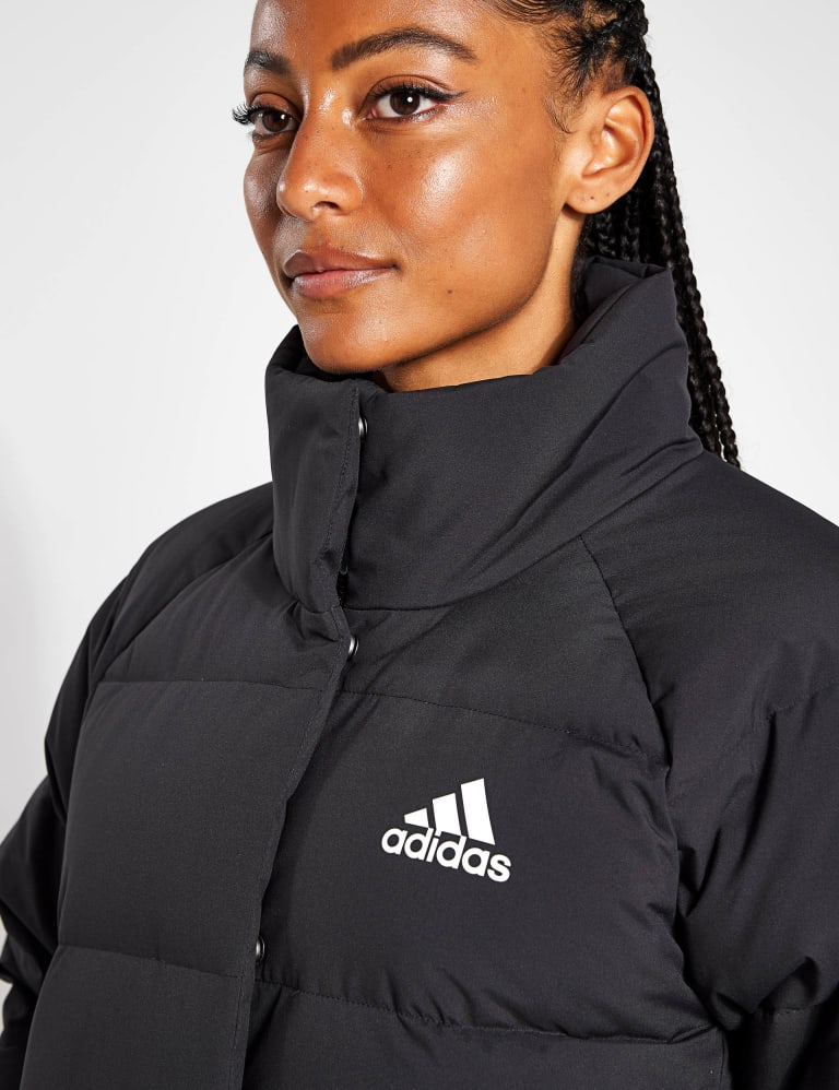 Womens adidas cropped sales puffer jacket