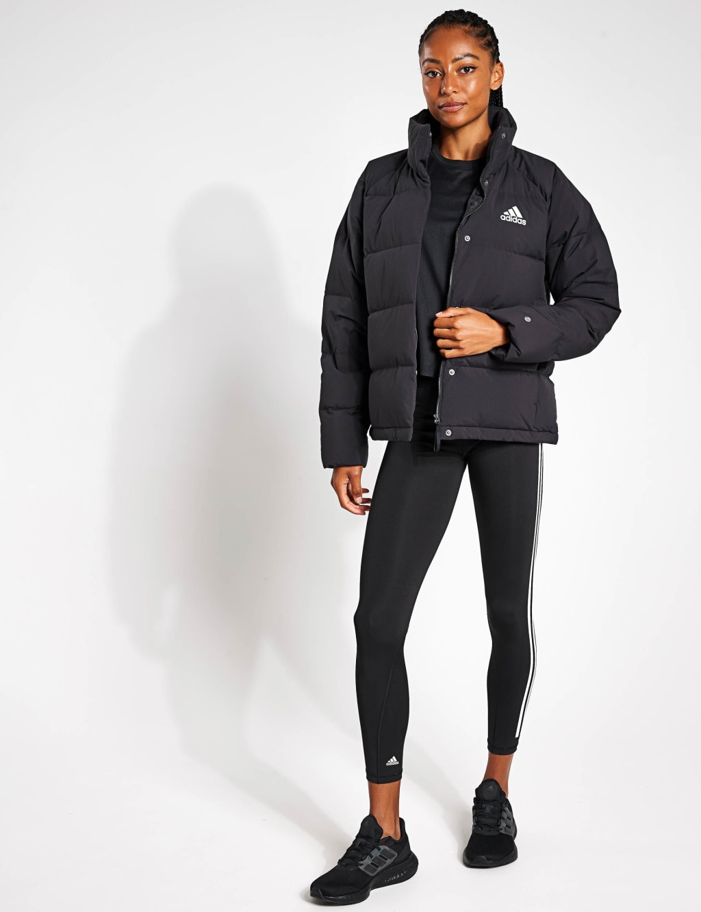 Adidas cropped puffer top