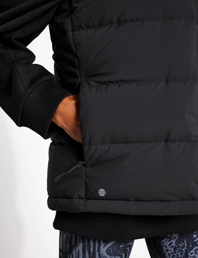 adidas neo womens patterned gilet black