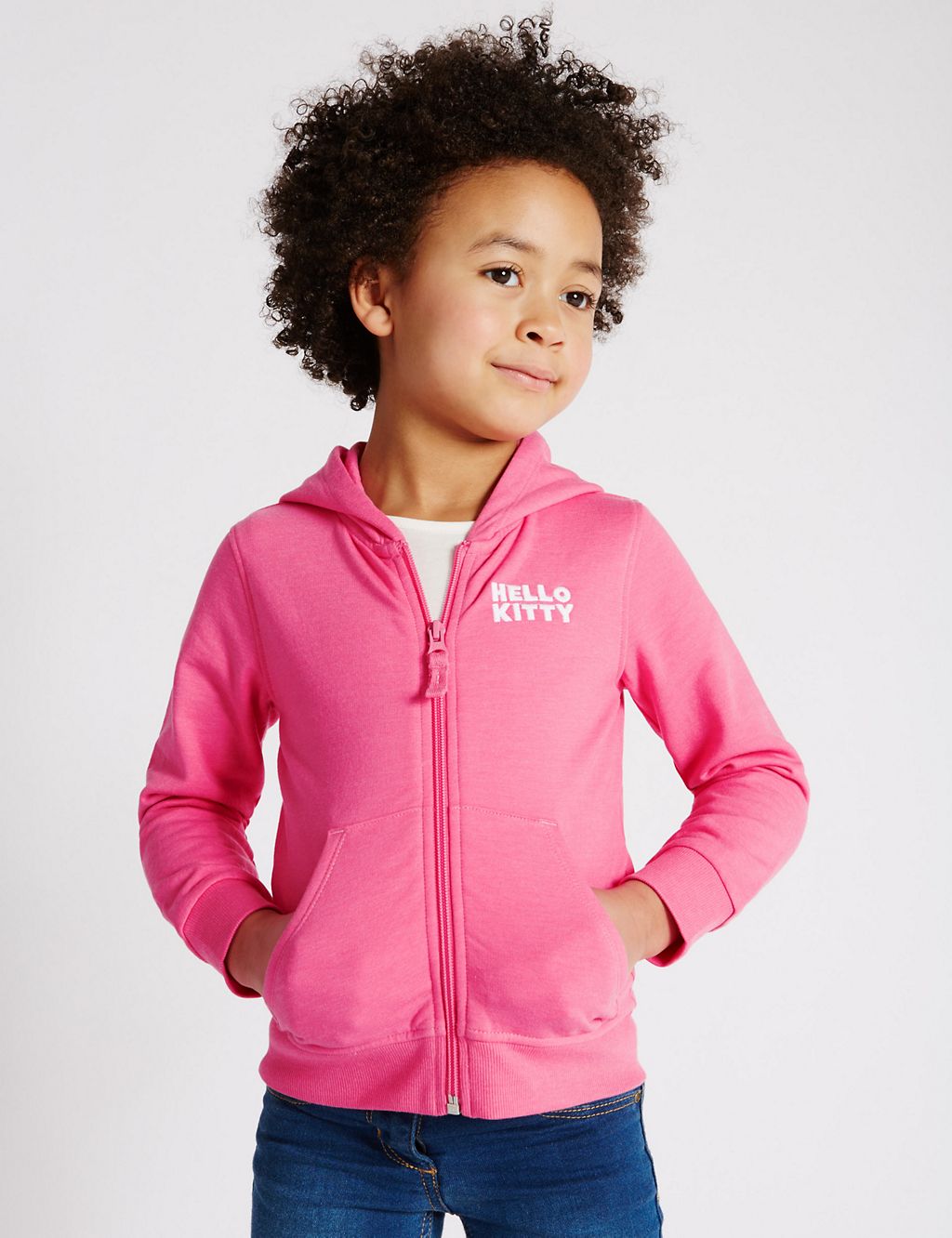 Hello Kitty™ Zip Through Hooded Top (1-7 Years) 3 of 4
