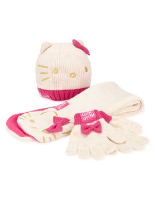 hello kitty hat and gloves