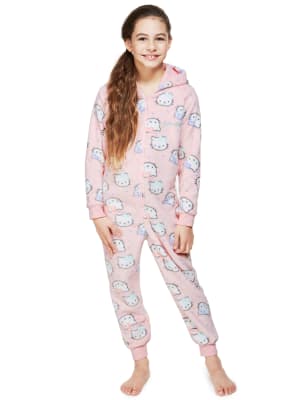 Hello kitty best sale footie pajamas