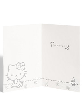 Hello Kitty Personalised Name & Age Birthday Card Image 2 of 3