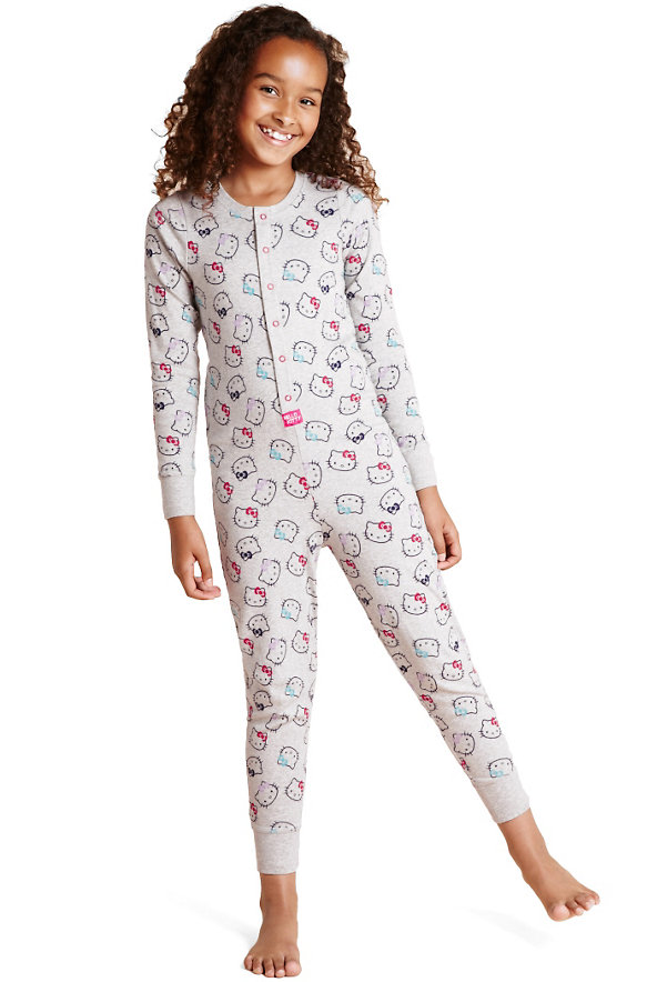 Hello Kitty Pure Cotton Cosy Onesie (5-14 Years) Image 1 of 2