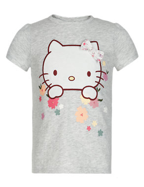 Hello Kitty Pure Cotton Heritage Girls T-Shirt (1-7 Years) Image 2 of 3