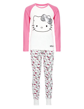 Hello Kitty Pure Cotton Pyjamas (6-16 Years) Image 2 of 5