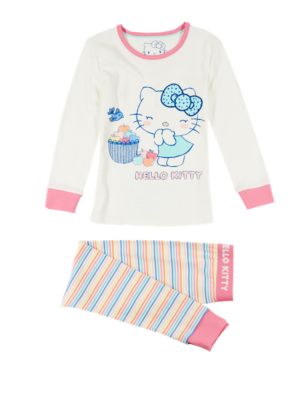 Hello Kitty Pure Cotton Stay Soft Pyjamas (1-7 Years) | M&S