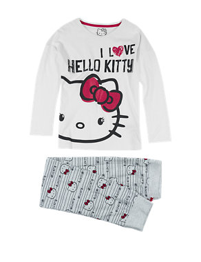 Hello Kitty Pure Cotton Stay Soft Pyjamas (6-16 Years) Image 2 of 4