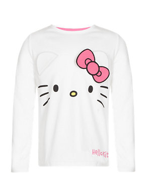 Hello Kitty Pure Cotton T-Shirt with StayNEW™ (1-7 Years) Image 2 of 3