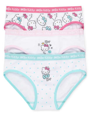 M&S Girls Seamfree Bikini Knickers, 12-14 Years, White - HelloSupermarket