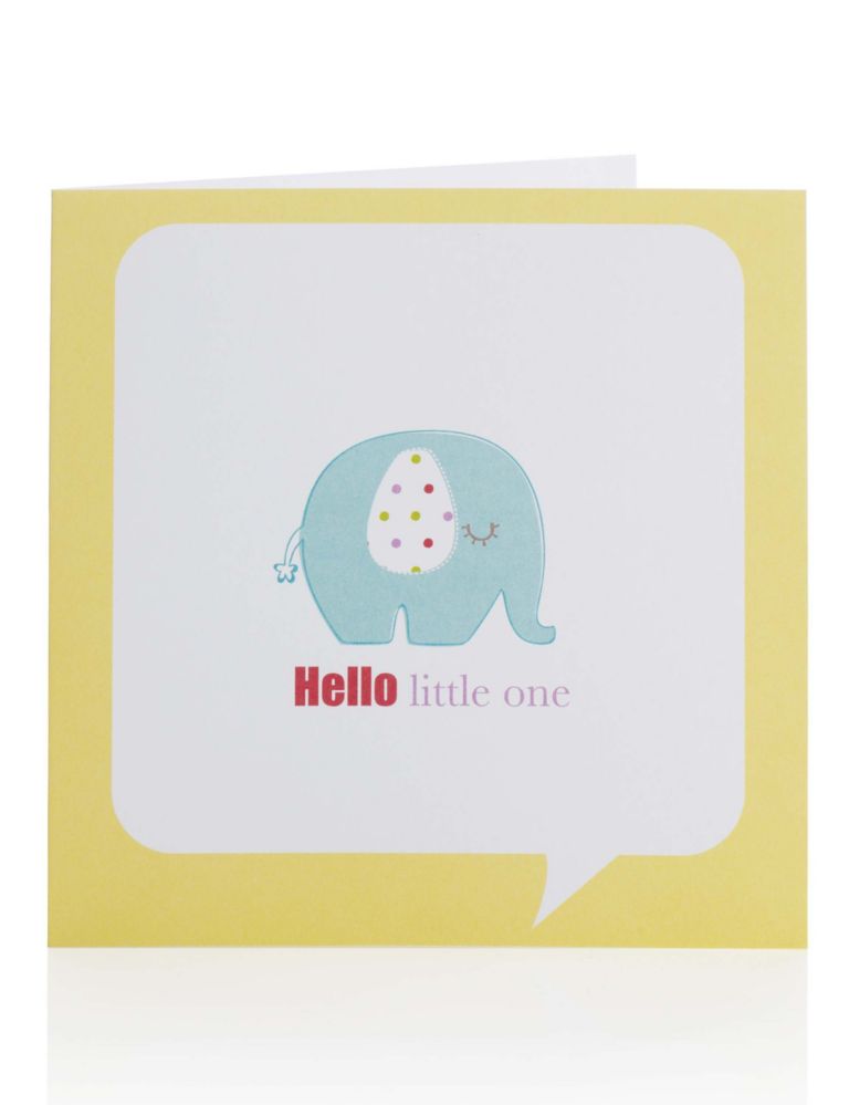 Hello Little One Baby Boy Card 1 of 1