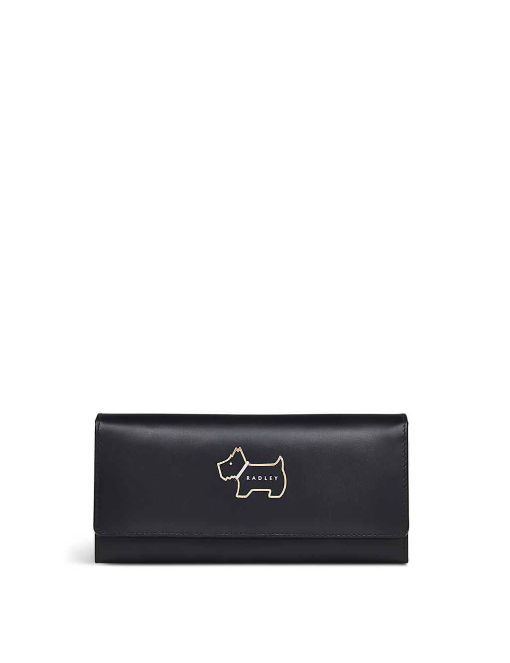 Heritage Dog Outline Leather Foldover Purse Radley M S