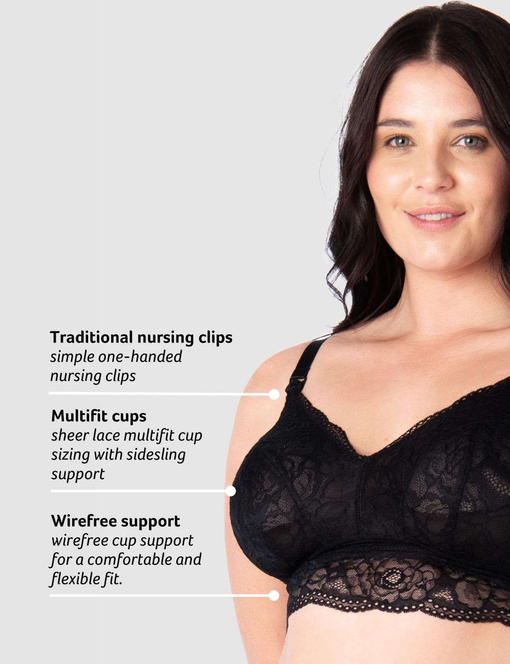 Heroine Lace Non Wired Nursing Bralette 7 of 7