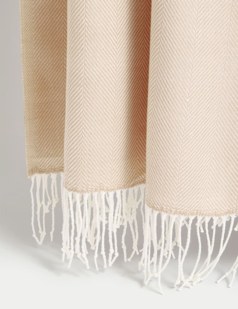 Sainsbury's herringbone throw best sale