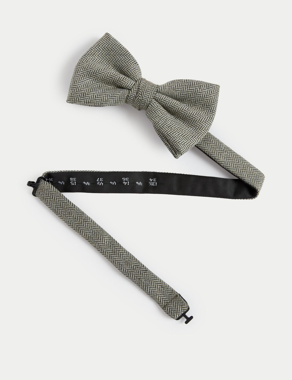 Herringbone Wool Blend Bow Tie 1 of 2