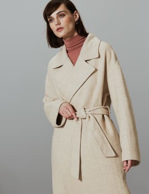 m&s wrap coat