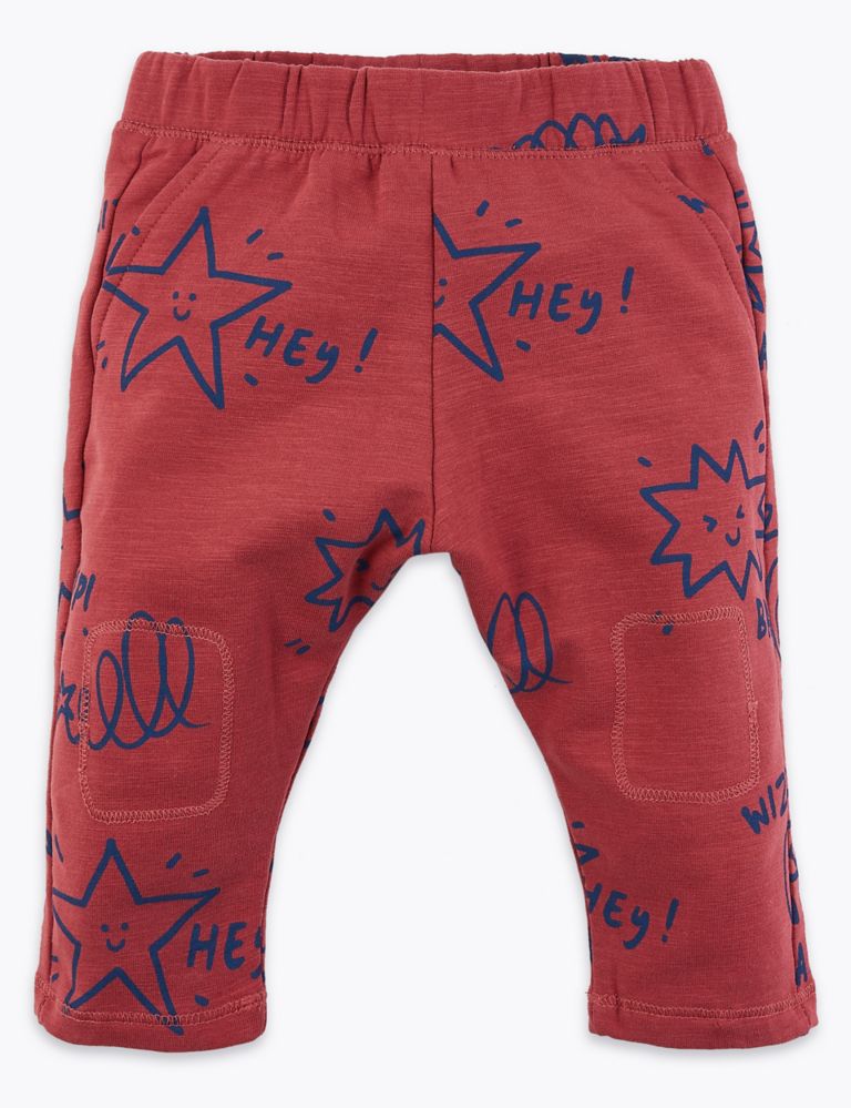 Hey Star Print Joggers 1 of 3