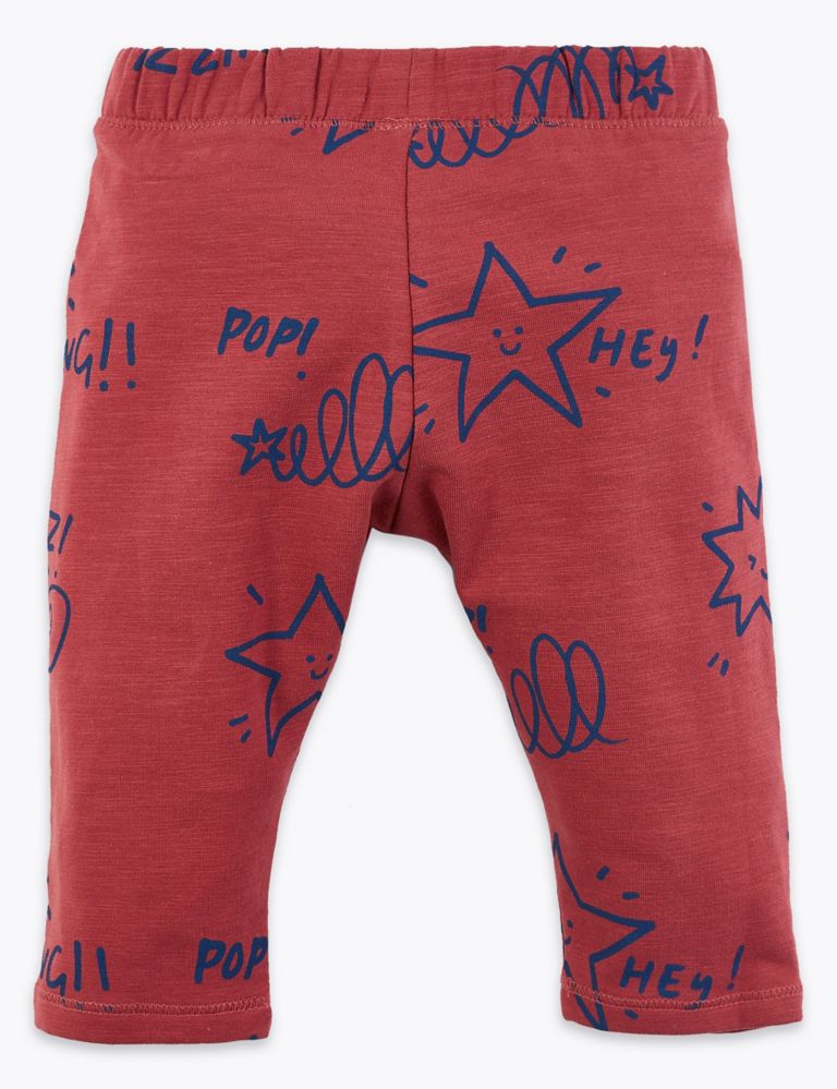Hey Star Print Joggers 2 of 3