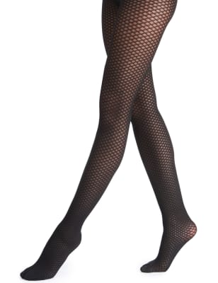 M&S Secret Slimming™ Stripe Bodyshaper Tights & M&S Superfine Fishnet Tights  1 Pair Pack - Fashionmylegs : The tights and hosiery blog