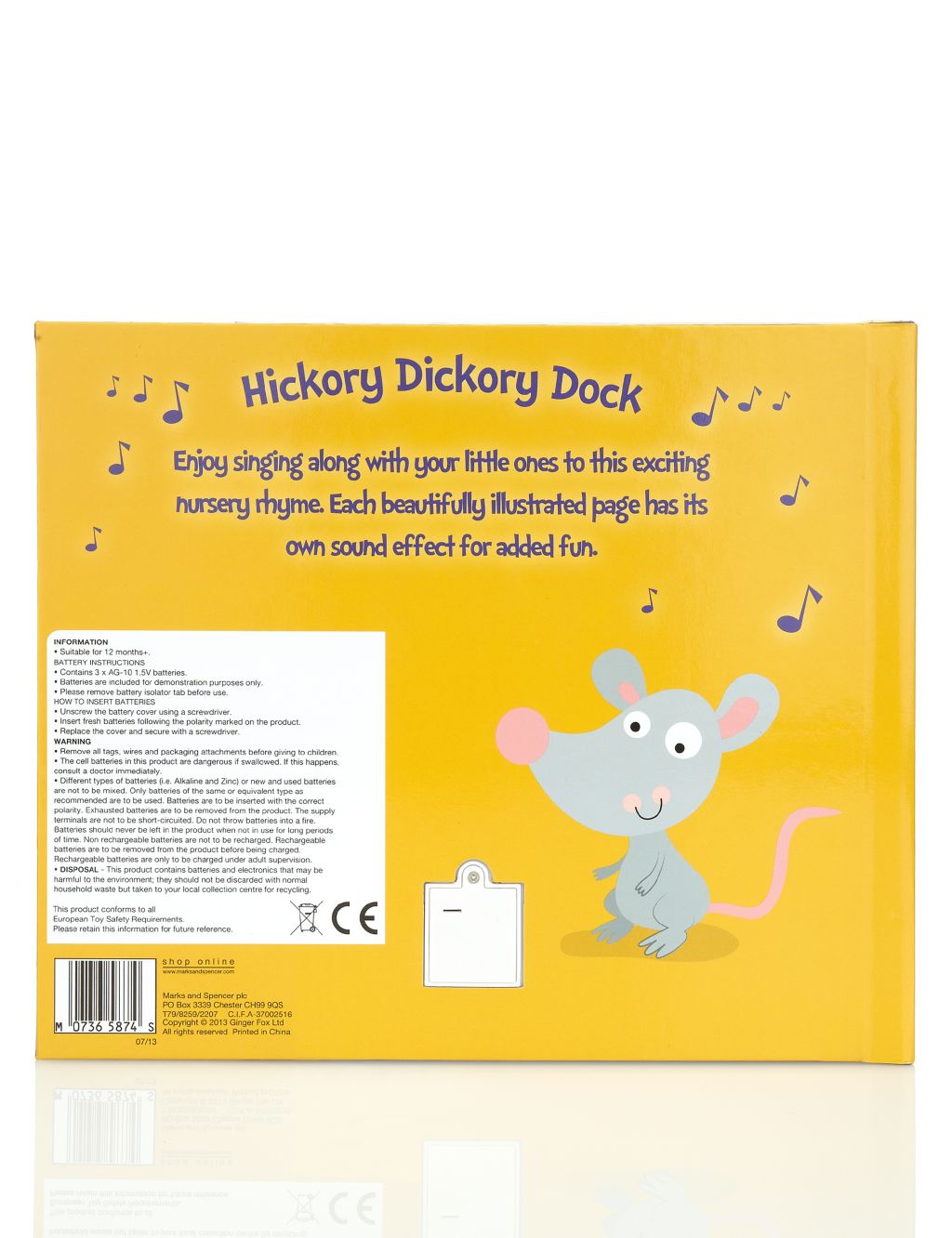 Hickory Dickory Dock Sound Book 1 of 3