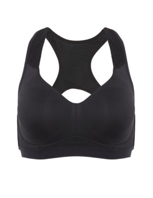 High Impact Non-Padded Eco Sports Crop Top A-G Image 2 of 4