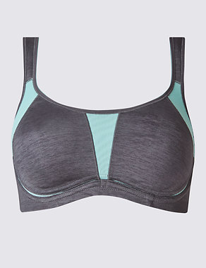 High Impact Non-Padded Full Cup Bra A-G Image 2 of 4